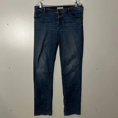 Ann Taylor LOFT Slim Straight Denim Blue Jeans Womans Size 30/10 - Image 1 of 4