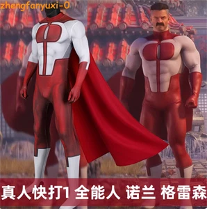 Omni-Man Nolan Grayson Disfraz Juegos con disfraces Trajes Hombres Mono Body Capa Traje - Imagen 1 de 17