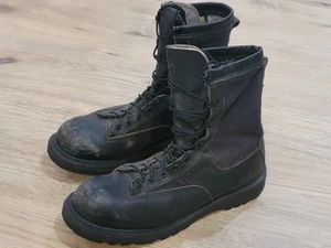 Vintage Belleville Combat Boots Herren 11,5 Schwarz Leder Jungle Vibram GORE TEX - Bild 1 von 11