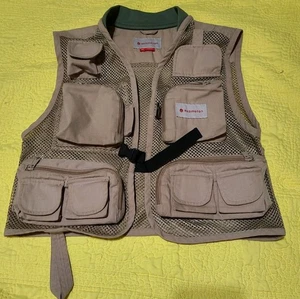 Fisherman Vest Sz Xs Redington Outdoor Gear Fisherman Core Khaki Vtg - Picture 1 of 14