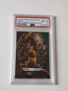 Upper Deck Marvel Beginnings 2012 Thing Prime Micromotion PSA 8 - Picture 1 of 2