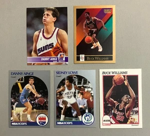 (5 Card Lot) 1990-1995 Danny Ainge, Buck Williams, Sidney Lowe Basketball Cards - Picture 1 of 3
