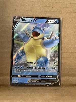 Blastoise V SWSH101 SWSH: Sword & Shield Promo Cards Holo - Image 1 of 4