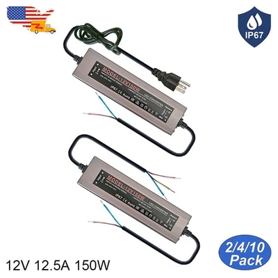 12V 12.5A 150W Outdoor Adapter IP67 Waterproof AC 110V To DC 12V Led Transformer - Image 1 of 4