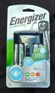 Energizer Accu Recharge Pro Charger Including 4x AA 2000mAh Batteries  - Picture 1 of 2