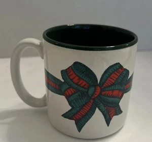 Tazza caffè vintage Potpourri Press fiocco natalizio 1986 Corea - Foto 1 di 8