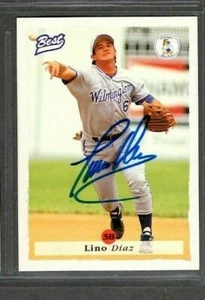 1995 Best #24 Lino Diaz Wilmington Blue Rocks Baseball Signed Autograph (A66) - Picture 1 of 2