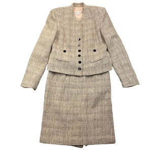 Garfield & Marks Womens Lehlah Tweed Blazer sz 8 and Skirt sz 4 Suit Set USA - Picture 1 of 17