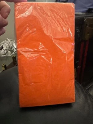 Sunkissed Orange 16ct. 3-Ply Guest Towel Paper Napkins Party Supply Tableware - Image 1 of 2