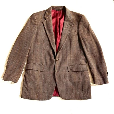 Abrigo de tweed Aquascutum espiga 42R Blazer Abrigo deportivo Chaqueta Canadá Foto 1 de 4