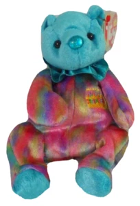 Ty December Beanie Baby (1st Birthday Series) Turquoise Birthstone Nose Retired - Picture 1 of 7