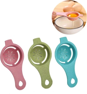 3-Piece Egg Yolk & White Separator Set - White, Divider, Chefs & Bakers Tool - Picture 1 of 12
