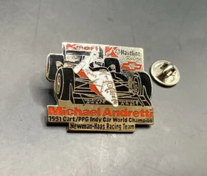 Michael Andretti Indy Car 1991 Haas Racing Pin Anstecknadel Emaille 38x30mm - Bild 1 von 2