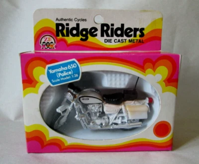 Yamaha 650 Police Motorcycle Bike #M-354 HK / 1974 Zee Toys Ridge Riders - Image 1 of 4