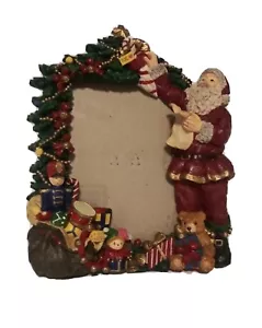 Christmas Holiday 3D Photo Frame 4x6 Traditions Santa Work Shop H 11"× D 2"× W9" - Picture 1 of 15