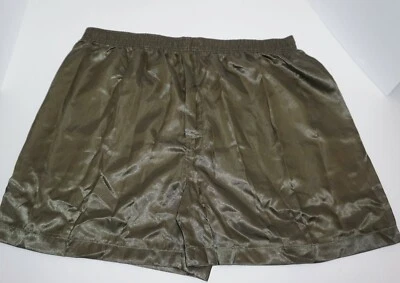 BOXER CORTO HOMBRE SATINADO "VERDE OSCURO" TALLA GRANDE $24.00 Foto 1 de 2
