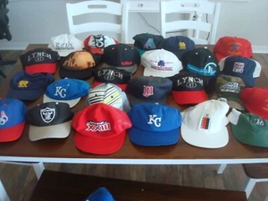 NFL SPORTS MLB EE. UU. OLY VINTAGE SNAPBACK Sombrero Lote de 25 gorras gorras al por mayor REVENTA - Imagen 1 de 6