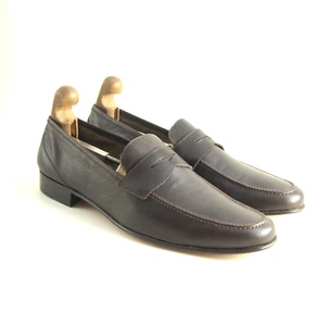 Fratelli Rossetti Penny Mocasines Cuero Marrón Hombre Zapato Talla EU 45 US 12 - Imagen 1 de 10