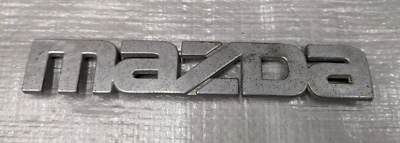 1990-1997 Mazda MX-5 Miata Rear Chrome Emblem Mazda Lettering USED 90-97 - Image 1 of 3