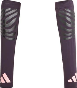 adidas Adizero Control Running Arm Sleeves Purple Run Sports Training Jogging - Picture 1 of 4