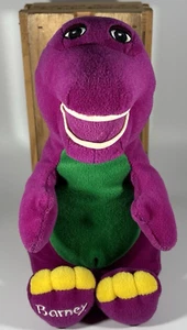 Vintage 1990s Barney the Dinosaur Golden Bear Co. Plush Toy Stuffed Animal 11” - Picture 1 of 9