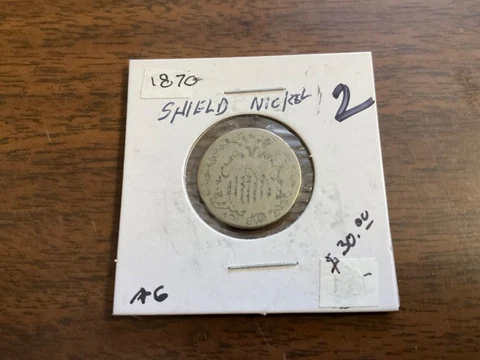 1870. 5C Shield Nickel PLEASE SEE PHOTOS YOU GRADE Cover