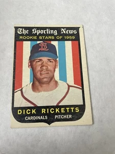 1959 Topps - Sporting News Rookie Stars #137 Dick Ricketts (RC) - Bild 1 von 2