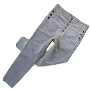 NWT J Brand Natasha Sky High Crop Skinny in Coated Silverspoon Velvet Pants 32 - Picture 1 of 6