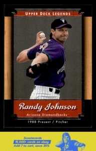 2001 Upper Deck Legends Randy Johnson    #62 Arizona Diamondbacks - Picture 1 of 2