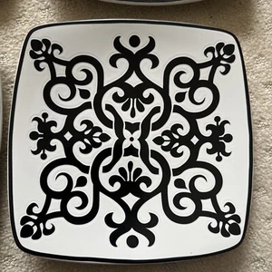 Roscher“ Tuzani Collection “ Stoneware Serving Dish 8 In. Square 5 Ps - Picture 1 of 3