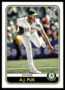 2020 Topps Big League A.J. Puk Rookie Oakland Athletics #58 - Picture 1 of 2