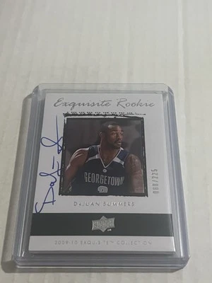 2009-10 Upper Deck Exquisite Dajuan Summer RC Rookie Auto /225 - Image 1 of 2