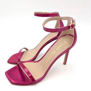 $475 Stuart Weitzman Nudistcurve 75 High Heel Sandals Women's Pink Size US5B - Picture 1 of 10