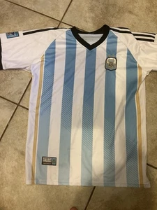 Messi Argentina Rare 2014 World Cup Brazil Home Jersey Sz M - Picture 1 of 7