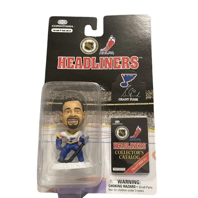 Figura deportiva Grant Fuhr 1997 NHL Headliners Corinthian St. Louis Blues Foto 1 de 2