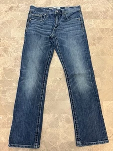 Buckle BKE Jake Jeans Mens 32R 32x30 Straight Leg Distressed Stretch Medium Wash - Picture 1 of 11