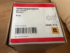 Reyher Sechskantmutter Sicherungsmutter M16  verzinkt 25 Stück  /Aktion  LiReg2 - Bild 1 von 2