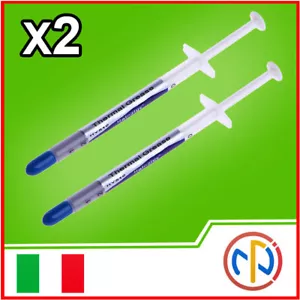 2x PASTA TERMICA CPU e VGA a Siringa 1g Alte Prestazioni 2 PEZZI - Foto 1 di 1