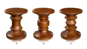 Massiver Walnuß Holz Hocker Kaffeetisch Hocker Holz massiv Walnuss. 3 Varianten. - Bild 1 von 12