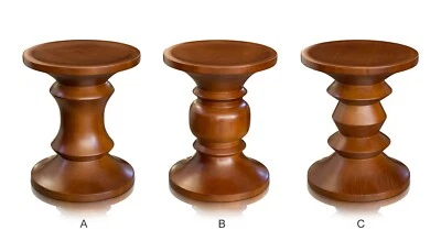Massiver Nussbaum Hocker Kaffeetisch hocker Holz Massiv Walnuss. 3 Varianten - Bild 1 von 4