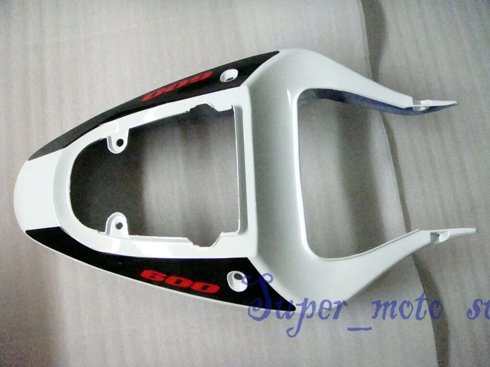 Carenado trasero cola panel plástico apto para Suzuki GSXR600 GSXR750 01-03 negro blanco Foto 1 de 1