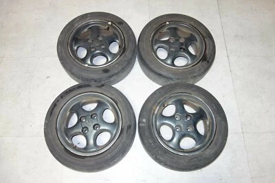 JDM Mazda MX-5 Miata Rims Wheels Tires Roadster Genuine NB NB8C 14x6 +40 4x100 Foto 1 de 4