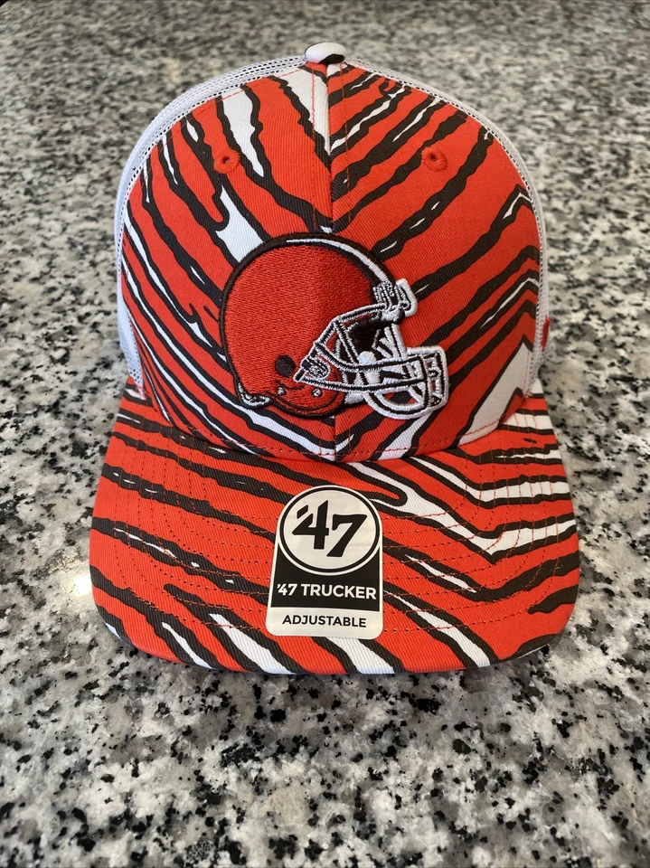 ‘47 Brand Cleveland Browns Trucker Hat Thunder Zubaz