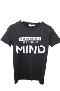 FRANKIE MORELLO sz M WHITE T-SHIRT CREW NECK SHORT SLEEVES SUMMER COTTON STRETCH - Picture 1 of 8