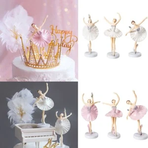 Juguetes Fiesta Hornear Boda Cupcake Topper Niña Muñeca Ballet Niñas Decoración de Pasteles - Imagen 1 de 12