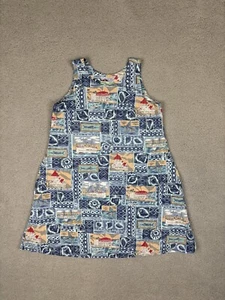 Reyn Spooner Girls Size 12 Sundress Vintage Catalina Island Avalon Scoop Neck - Picture 1 of 10