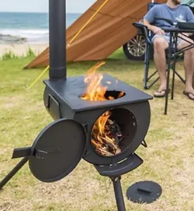 portable fire place cooking camping tent heater - Picture 1 of 6