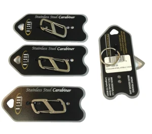 4er Pack Edelstahl 5 cm Z Link Karabiner Clips S Haken mit Schlüsselring 13SS-Z5 - Bild 1 von 3