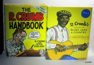 Two R. Crumb Books With CDs The Handbook + New Heroes Blues Jazz Country - Imagen 1 de 14