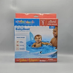 Swim School Sharkie Glitter Baby Boat 32" Length 6-18 Months Level 1 - Picture 1 of 5